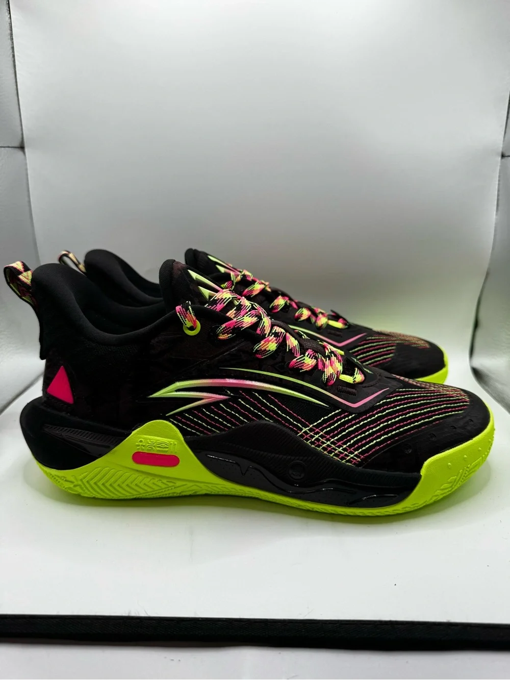 Men’s Kai 1 Speed Basketball Shoe — Black/Neon Yellow